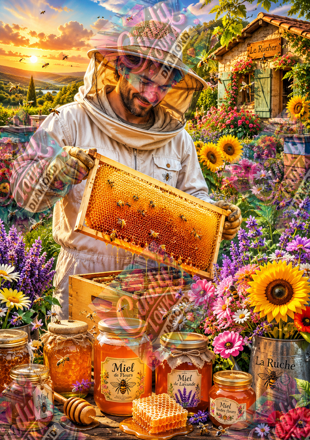 L Artisan du Miel 60x90 cm