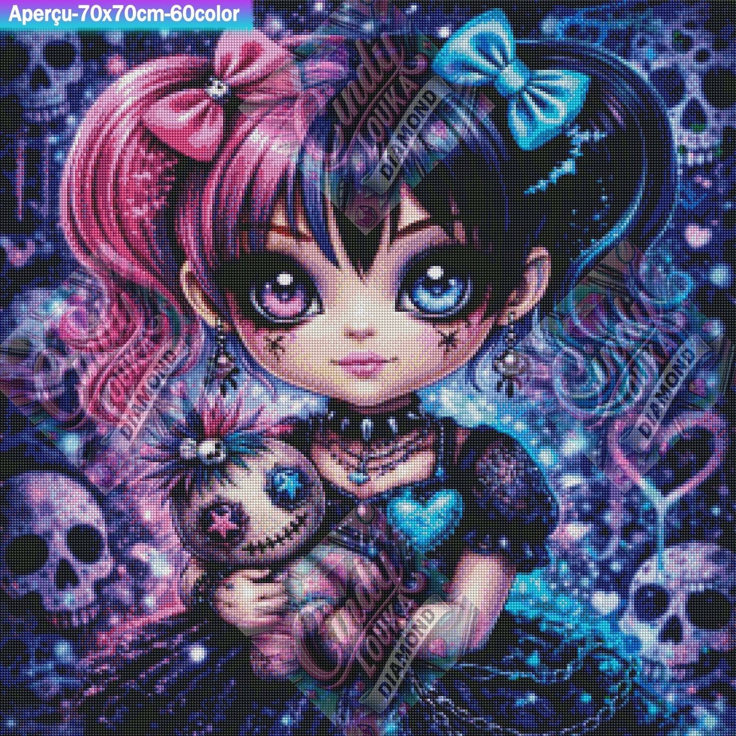 Cœur de Poupée Magique 70x70 cm