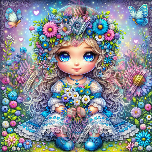 La Veilleuse des Fleurs 70x70 cm