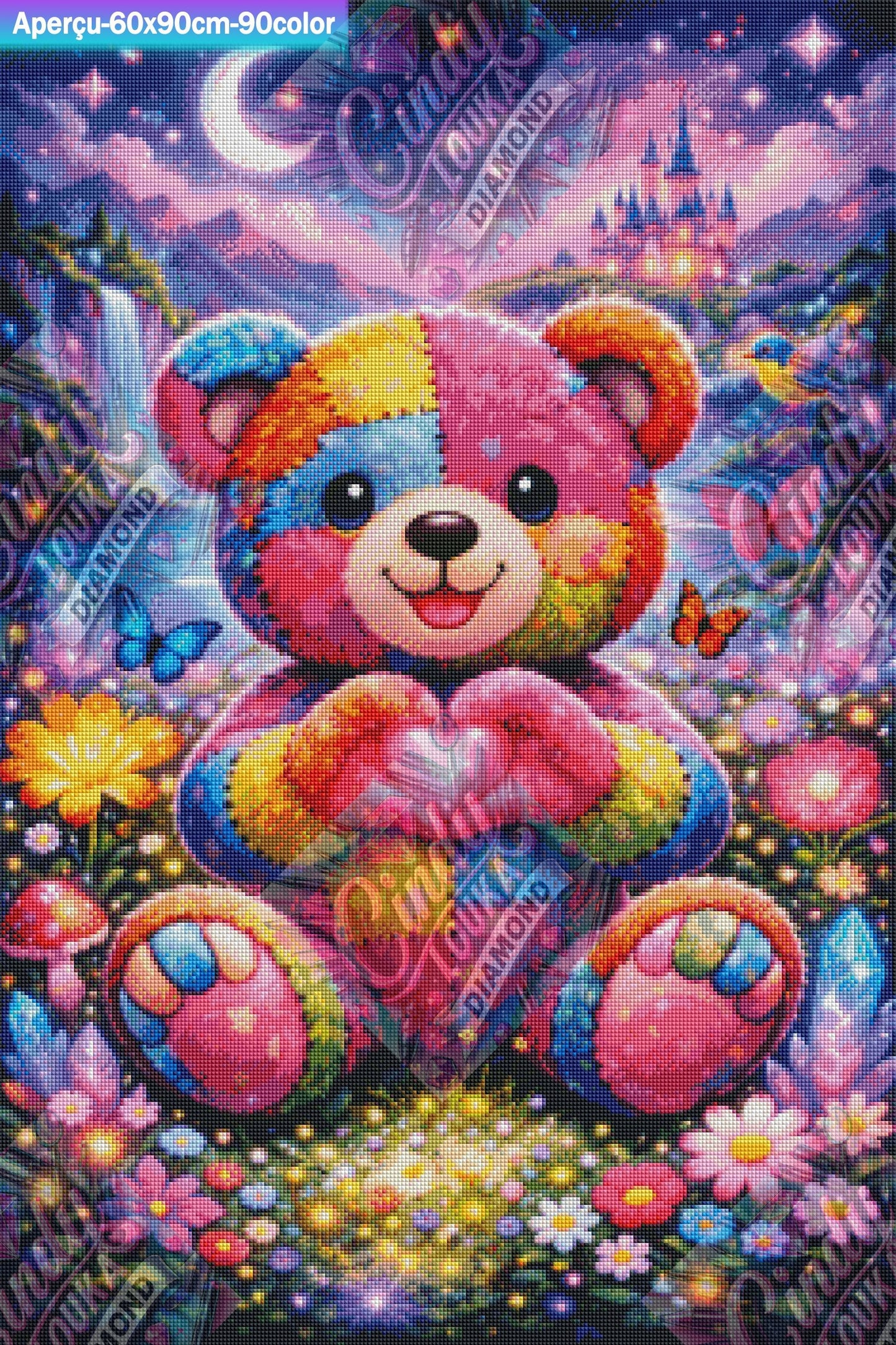 Amour Cousu Main 60x90 cm