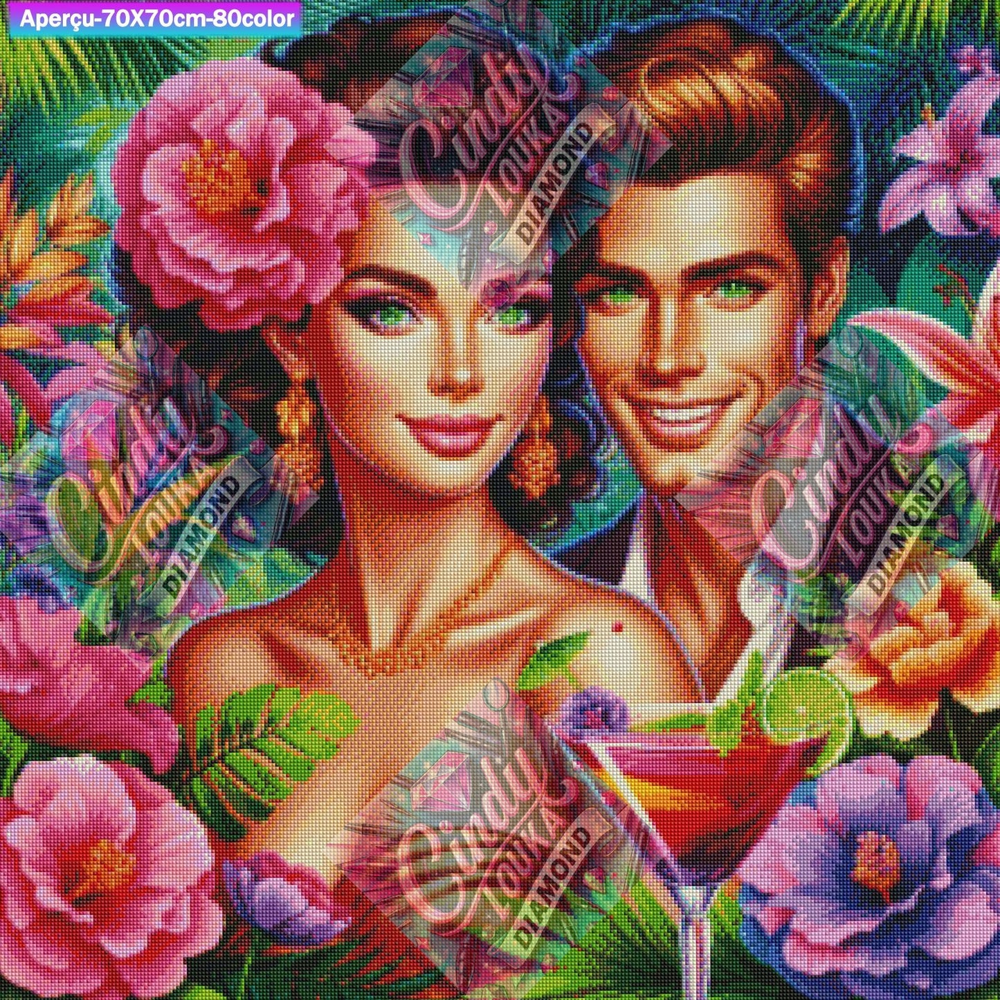 Tropical Lovers 70x70 cm