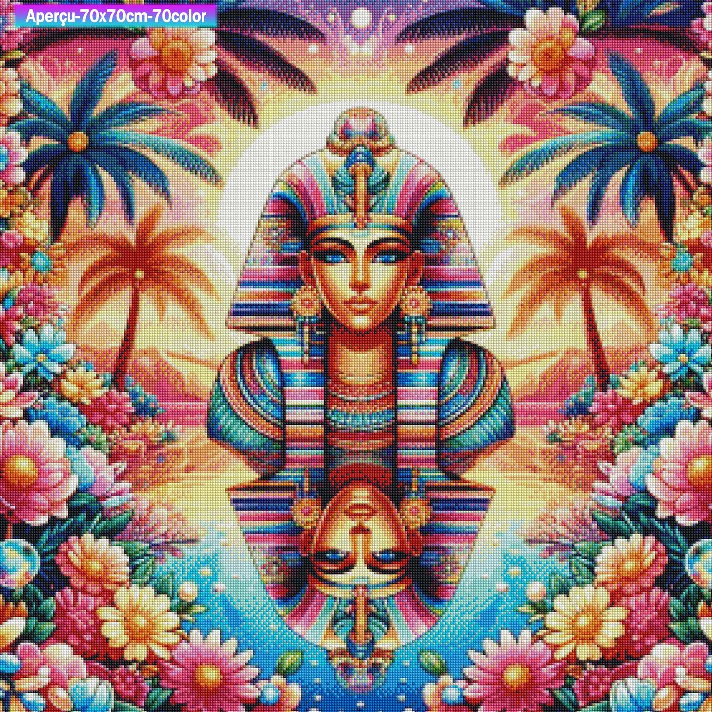 Splendeur Pharaonique 70x70 cm