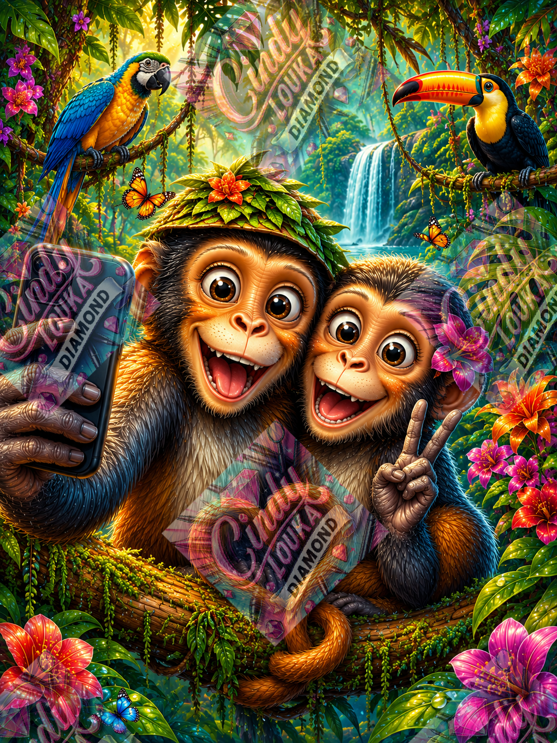Le Selfie des Aventuriers 60x80 cm