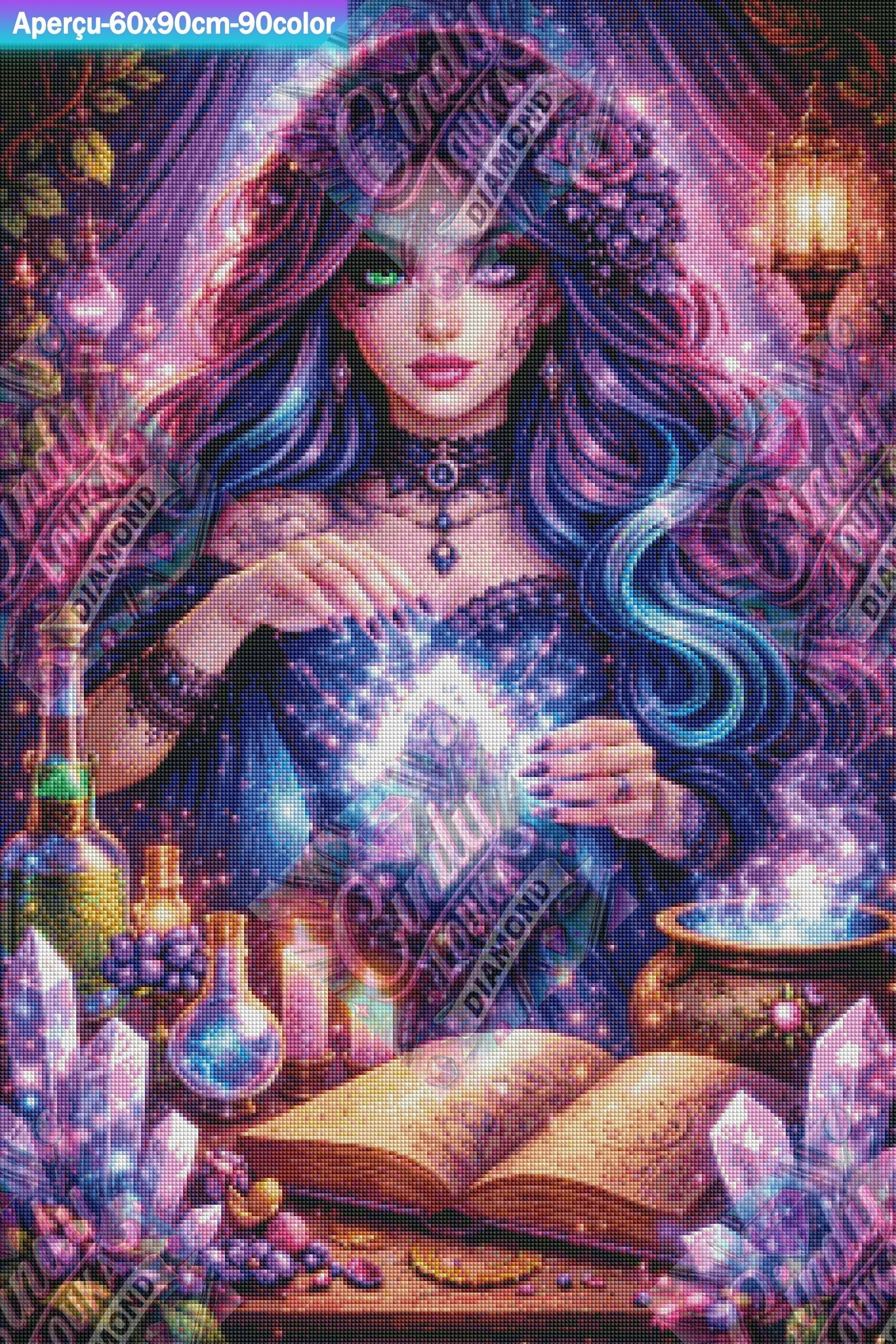 L Alchimiste Des Cristaux 60x90 cm