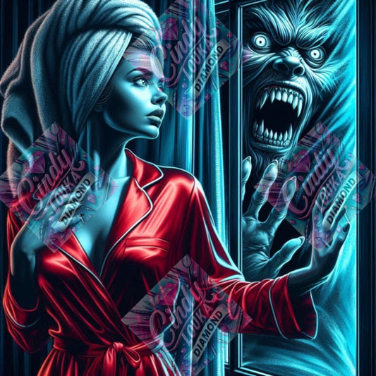 Face au Monstre 70x70 cm