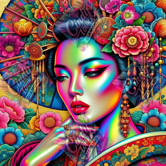 Geisha de Lumière 70x70 cm