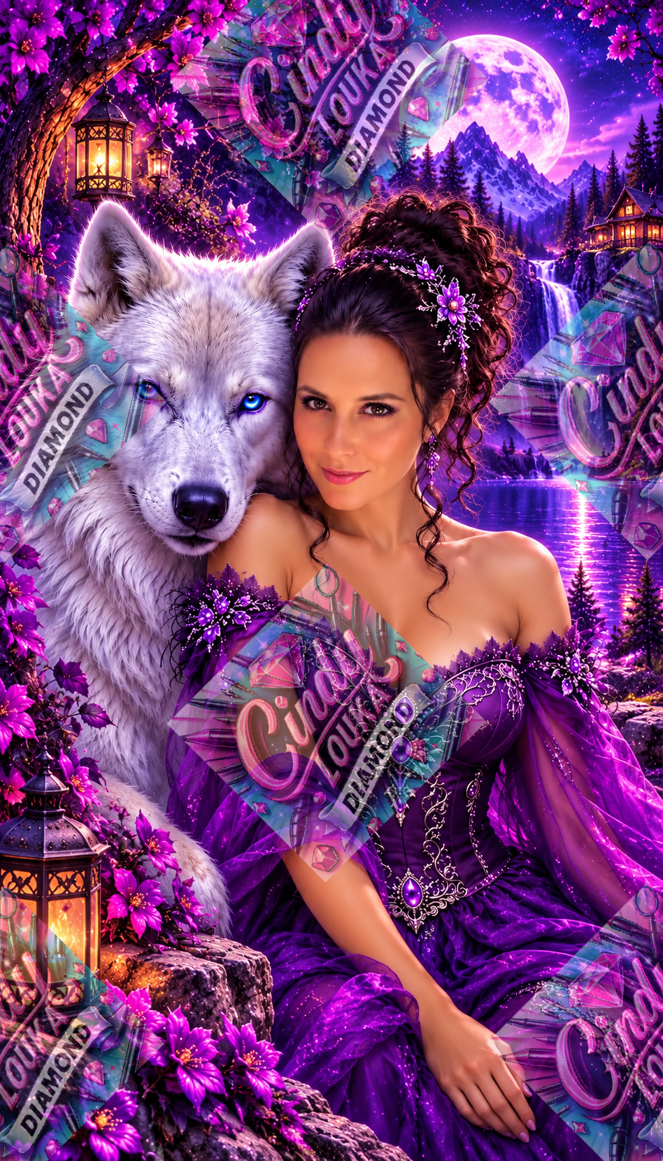 DP Pam et le Loup 60x105cm