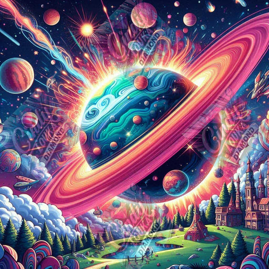 Univers Acidulé 50x50 cm