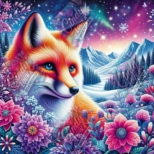 Renard des Montagnes 50x50 cm