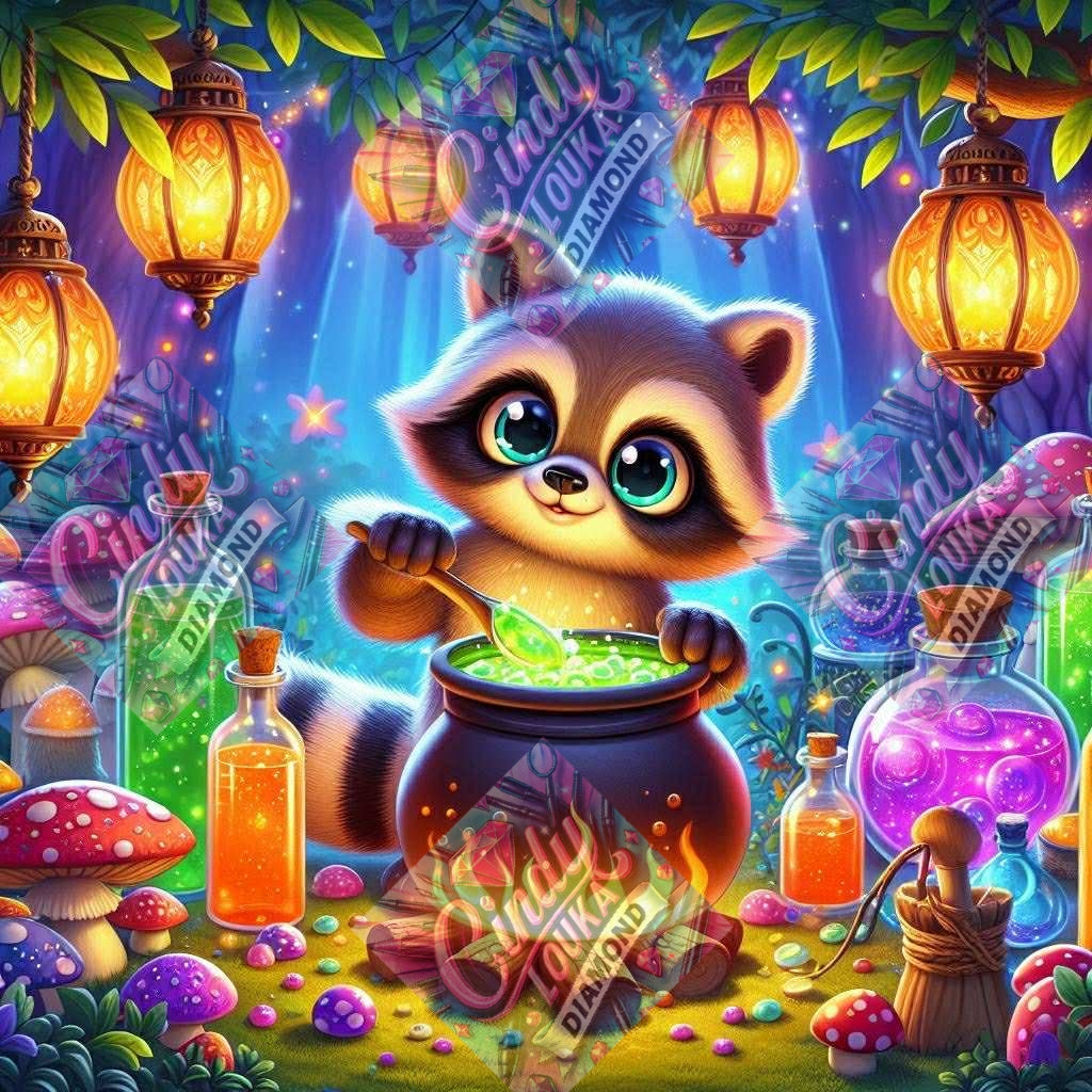 Le Petit Alchimiste des Bois 60x60 cm