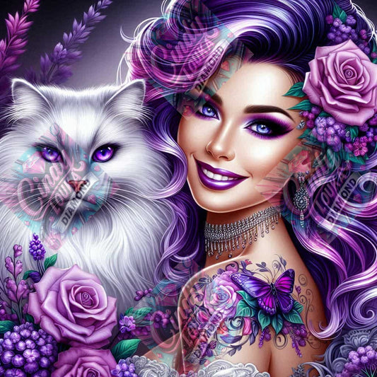 Complice aux Yeux d Améthyste 70x70 cm