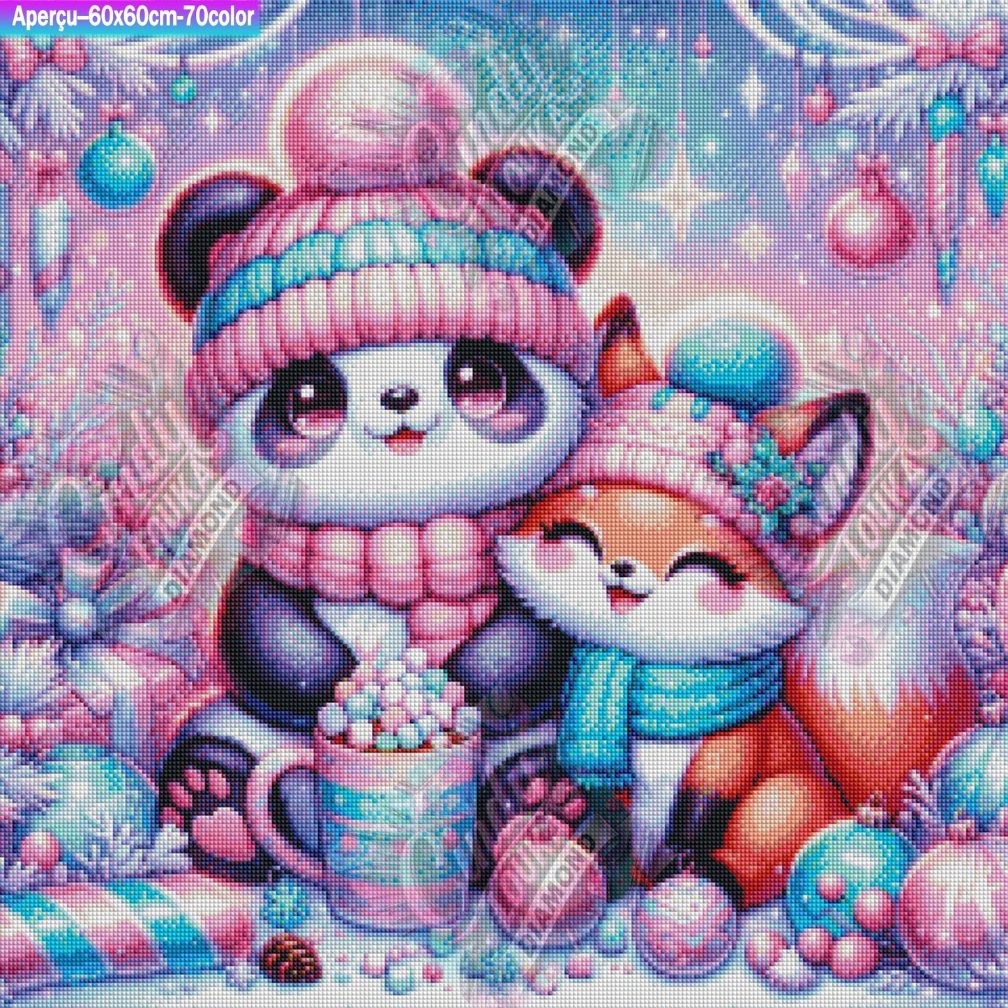 Tendresse Givrée 60x60 cm