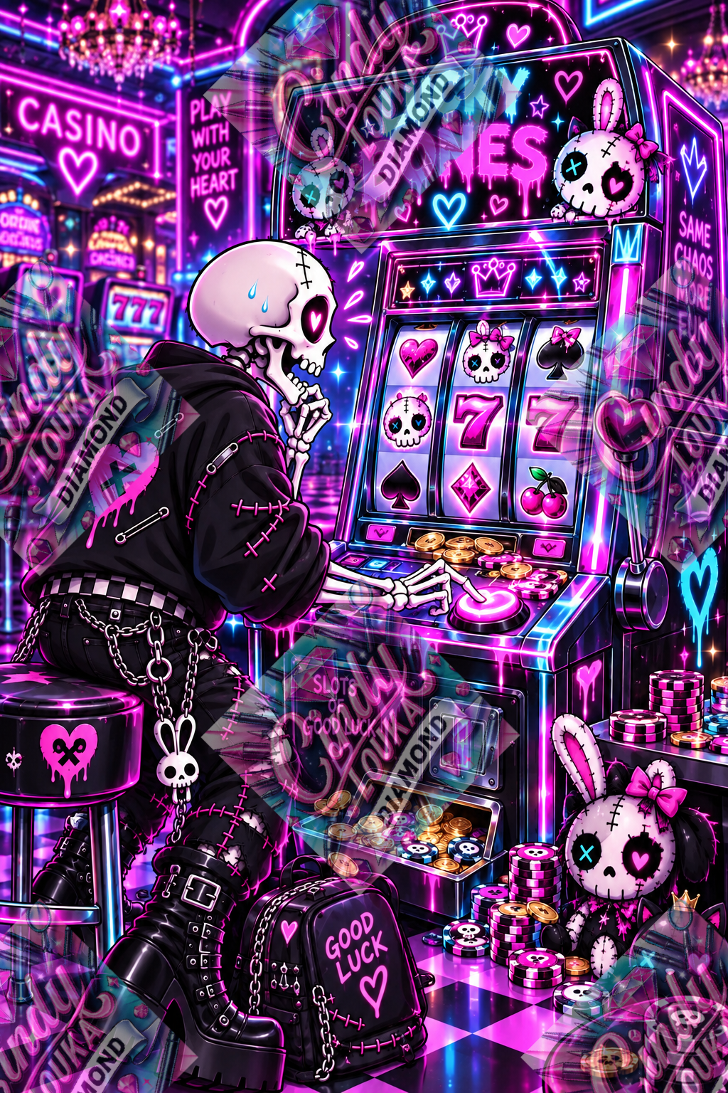 Jackpot Macabre 60x90 cm