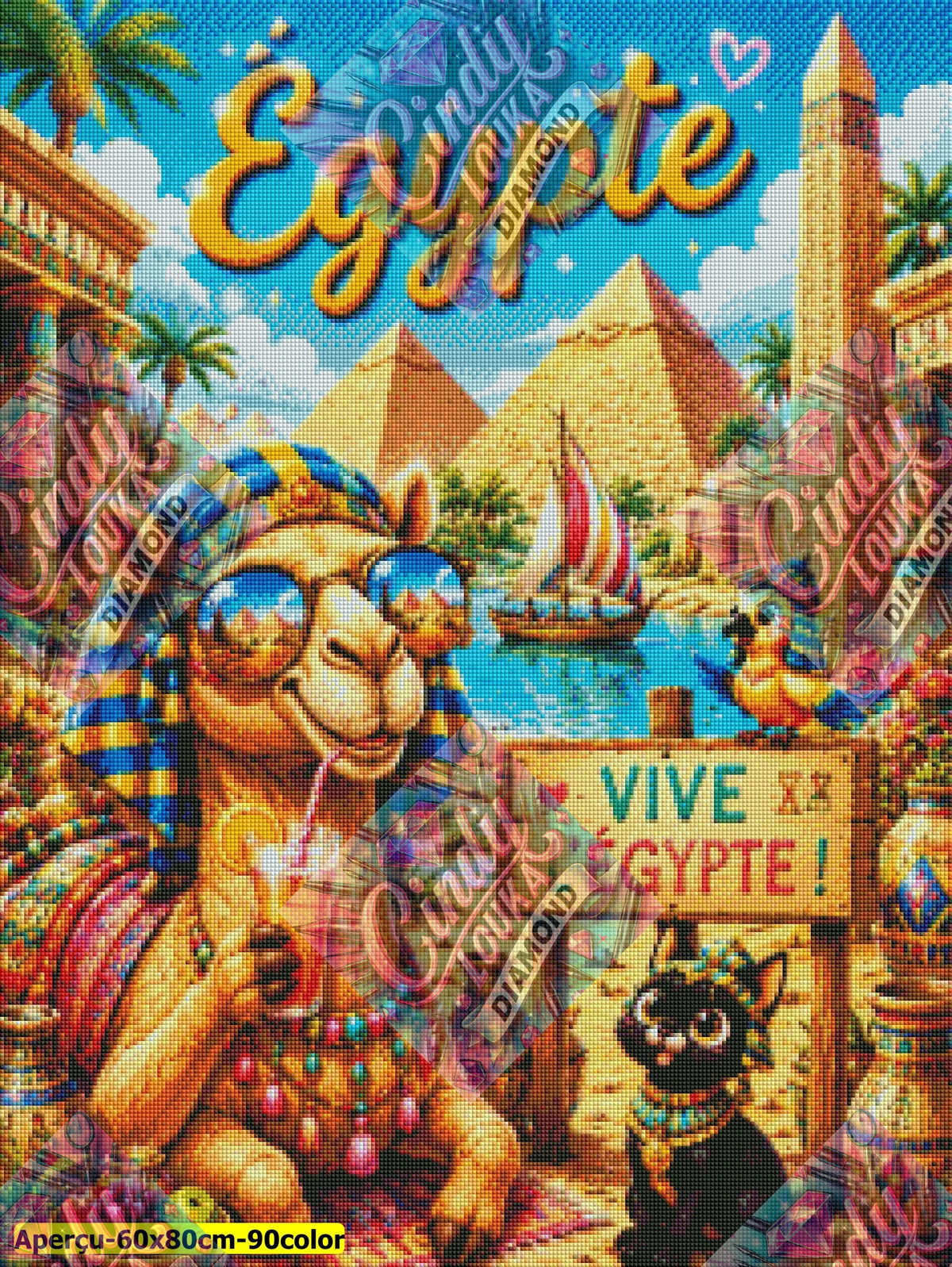 Égypte, Me Voilà ! 60x80 cm