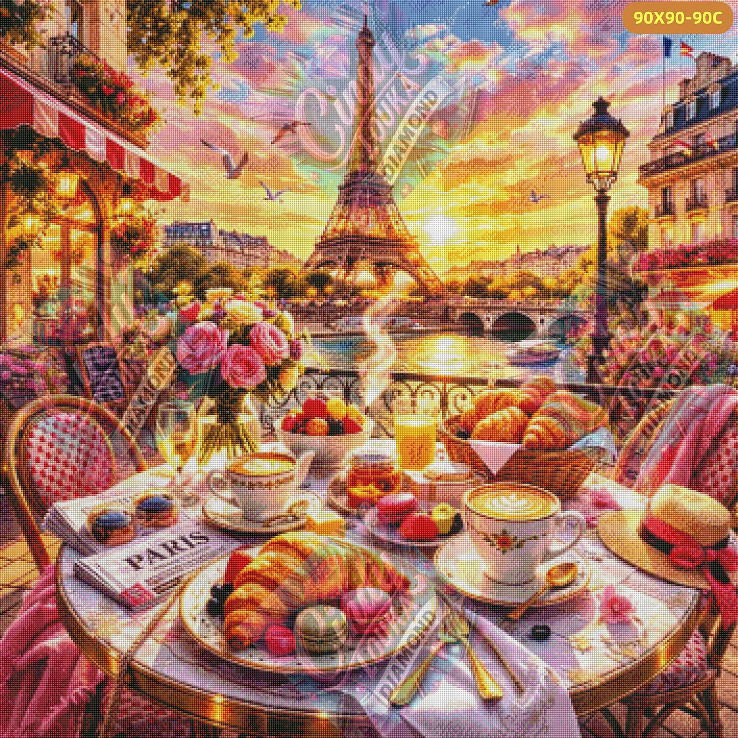Douceur Parisienne 90x90 cm