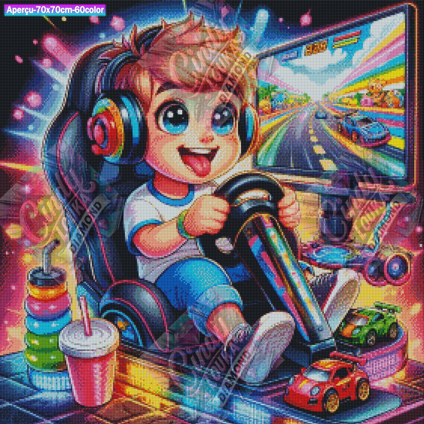Mode Gamer Active 70x70 cm