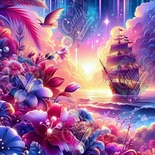 La Traversée des Rêves 70x70 cm