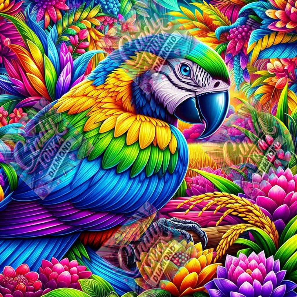 Les Ailes du Bonheur Tropical 70x70 cm