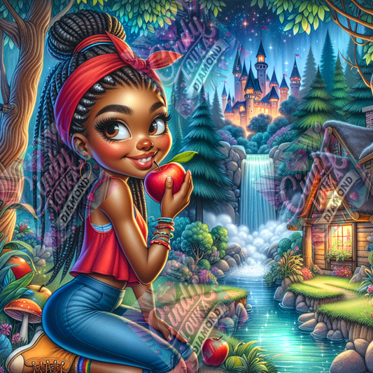 Rouge Tentation sous les Étoiles 60x60 cm