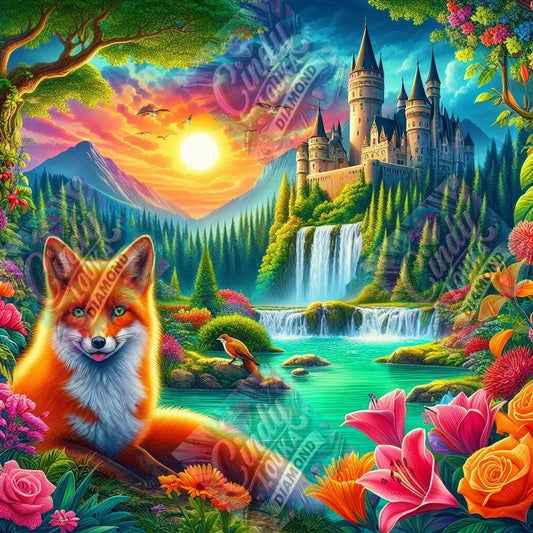 Le Royaume Magique du Renard 60x60 cm