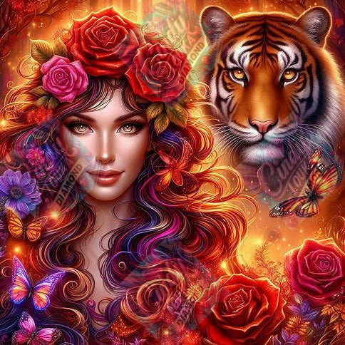 Reine Indomptable 80X80 cm