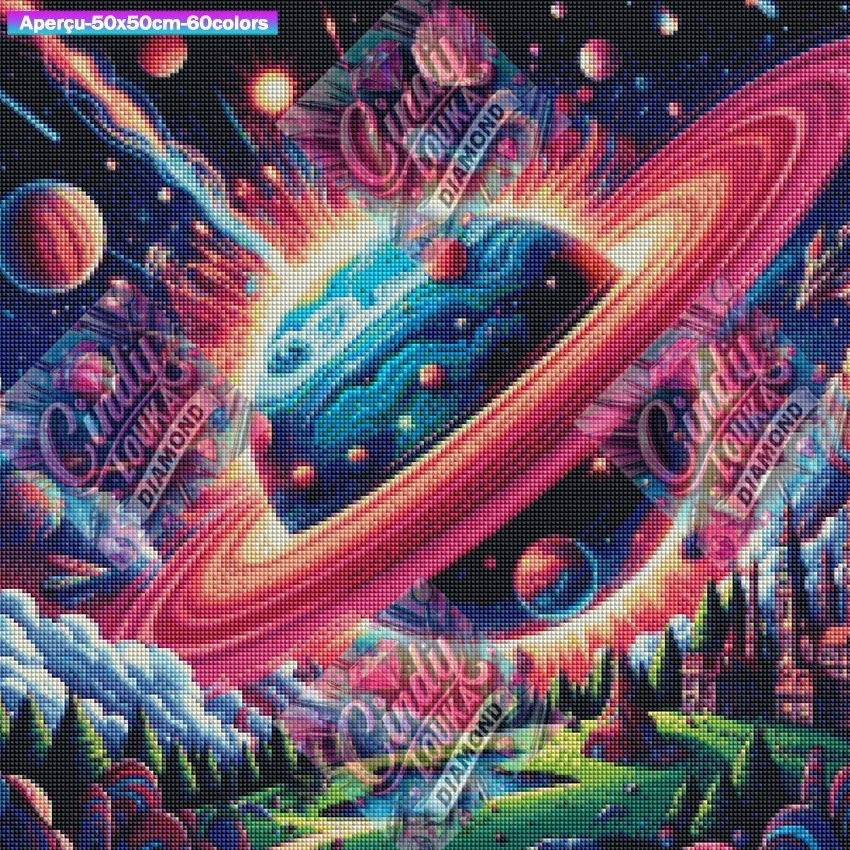 Univers Acidulé 50x50 cm