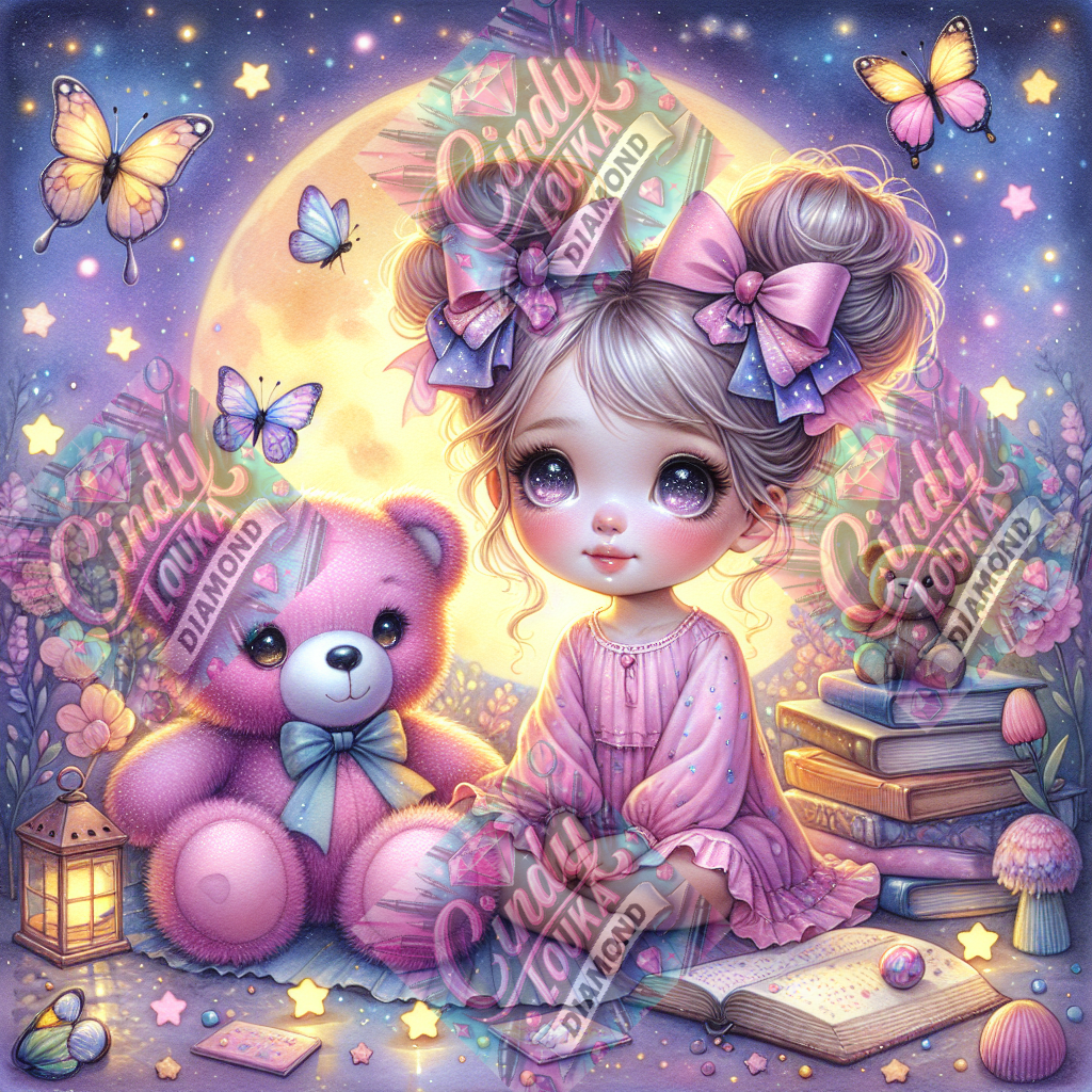 Sous La Lune Des Rêves 70x70 cm