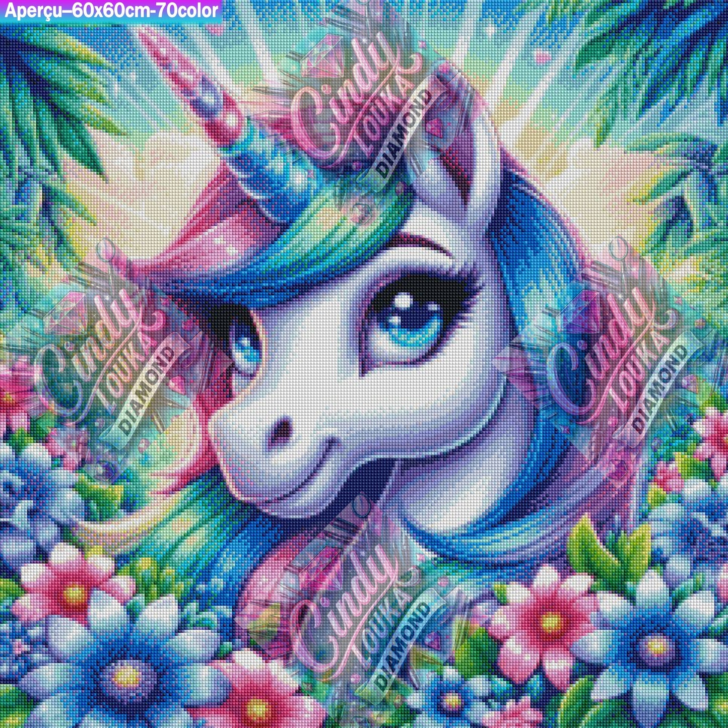 Magie Florale 60x60 cm