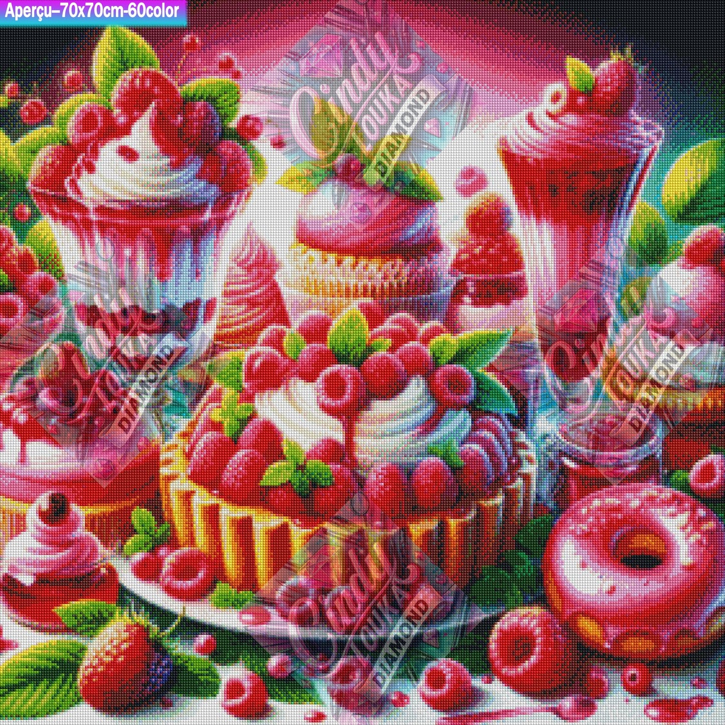 Plaisirs Acidulés 70x70 cm