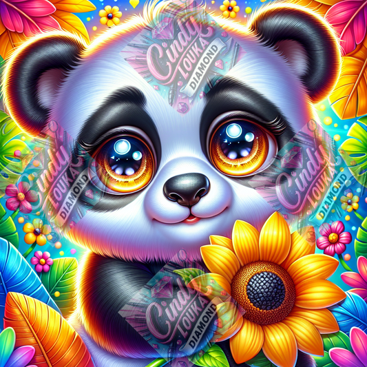 Un Amour de Panda 60x60 cm