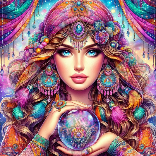 Les Secrets du Cristal 70x70 cm