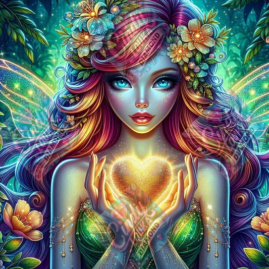 Cœur de Lumière 70x70 cm