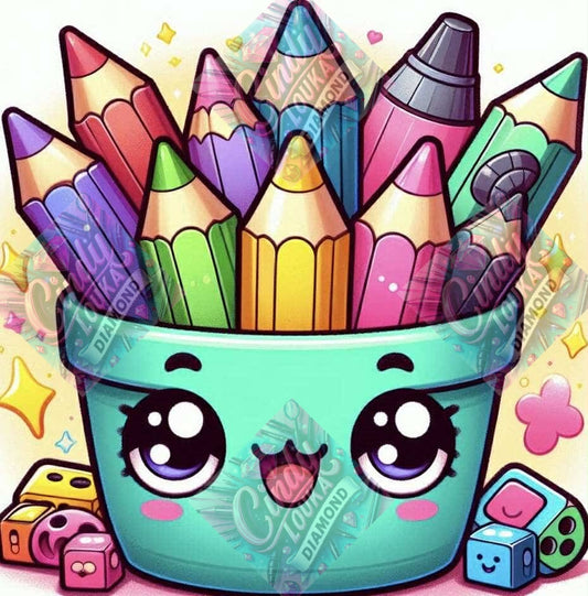 Crayons Party 30x30 cm