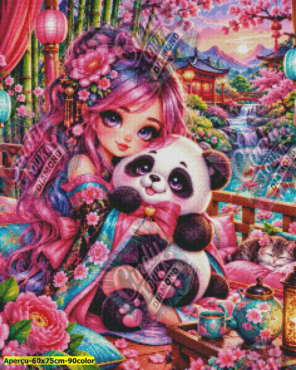 Tendresse d’Asie 60x75 cm