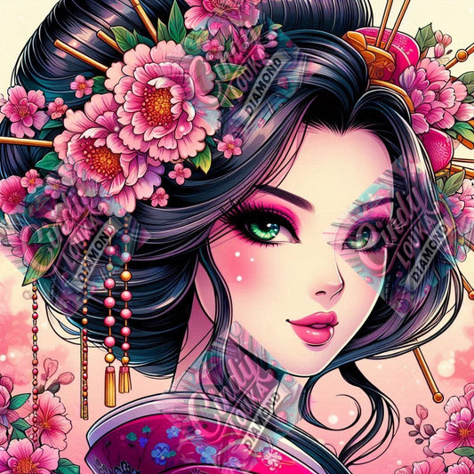 Fleur de Porcelaine 70x70 cm