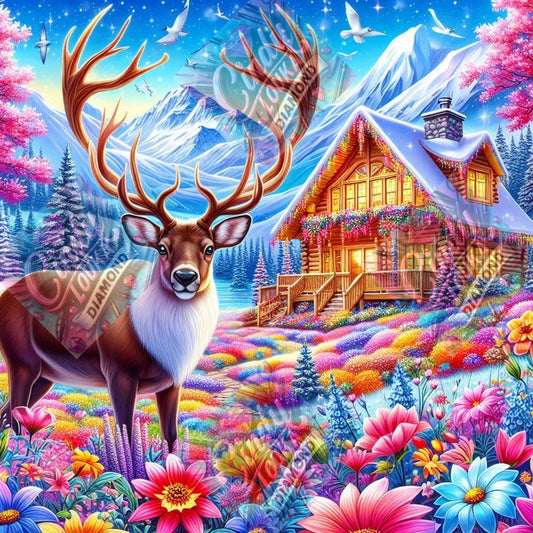 La Cabane du Roi des Bois 60x60 cm