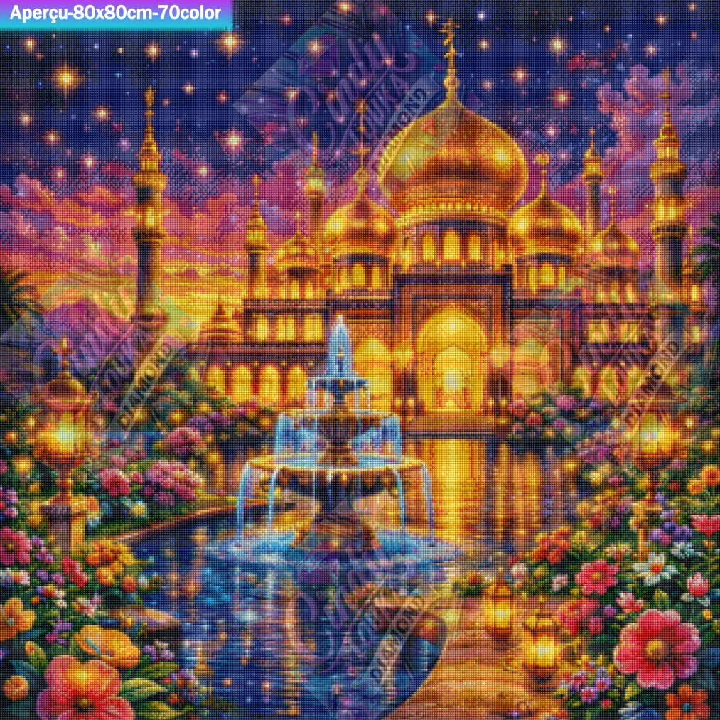 Palais des Mille Lumières 80x80 cm