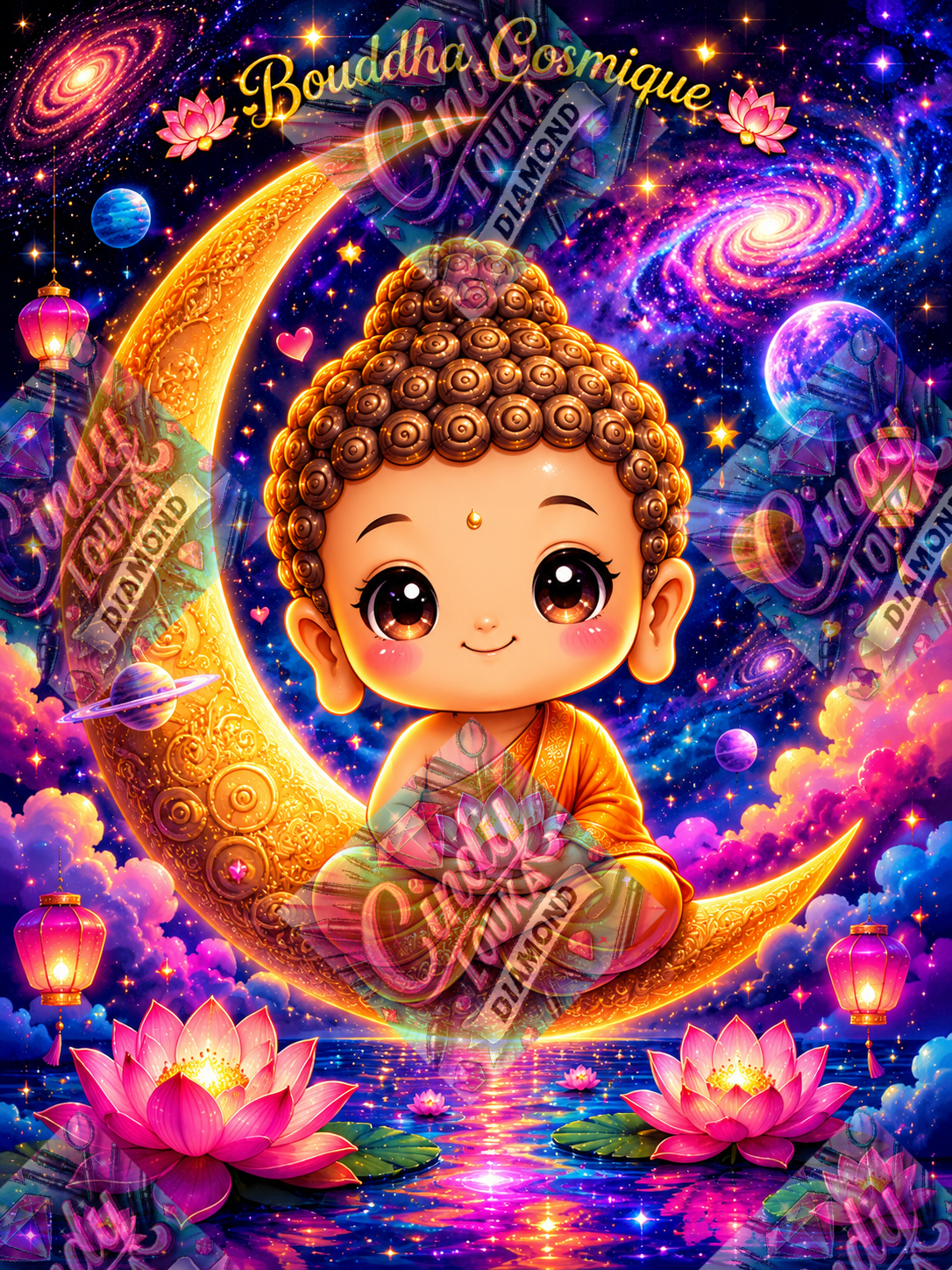 Bouddha Cosmique 60x80 cm