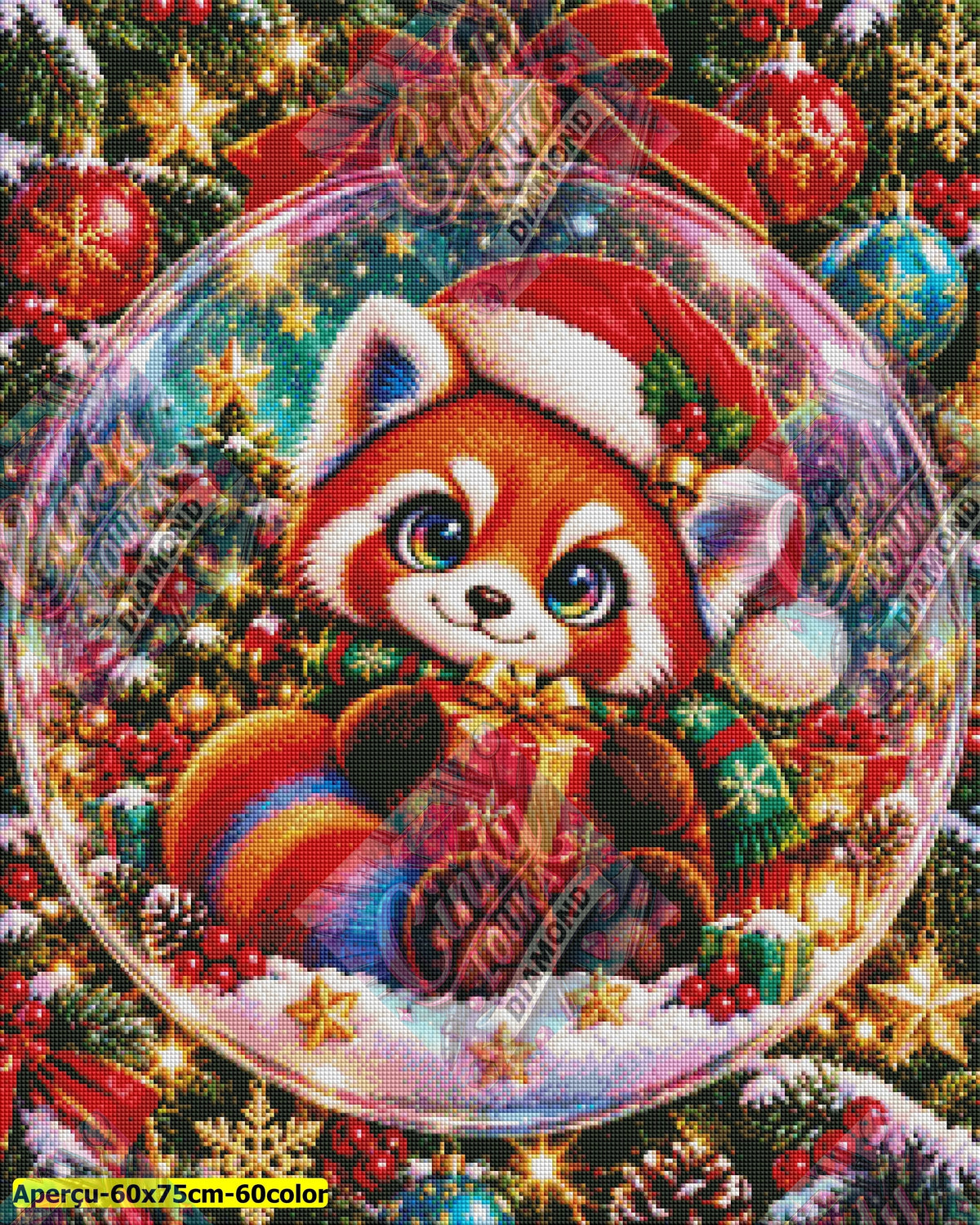 La Boule Enchantée de Noël 60x75 cm