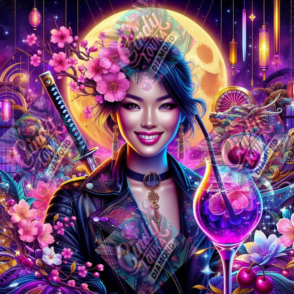 Miss Katana 80x80 cm