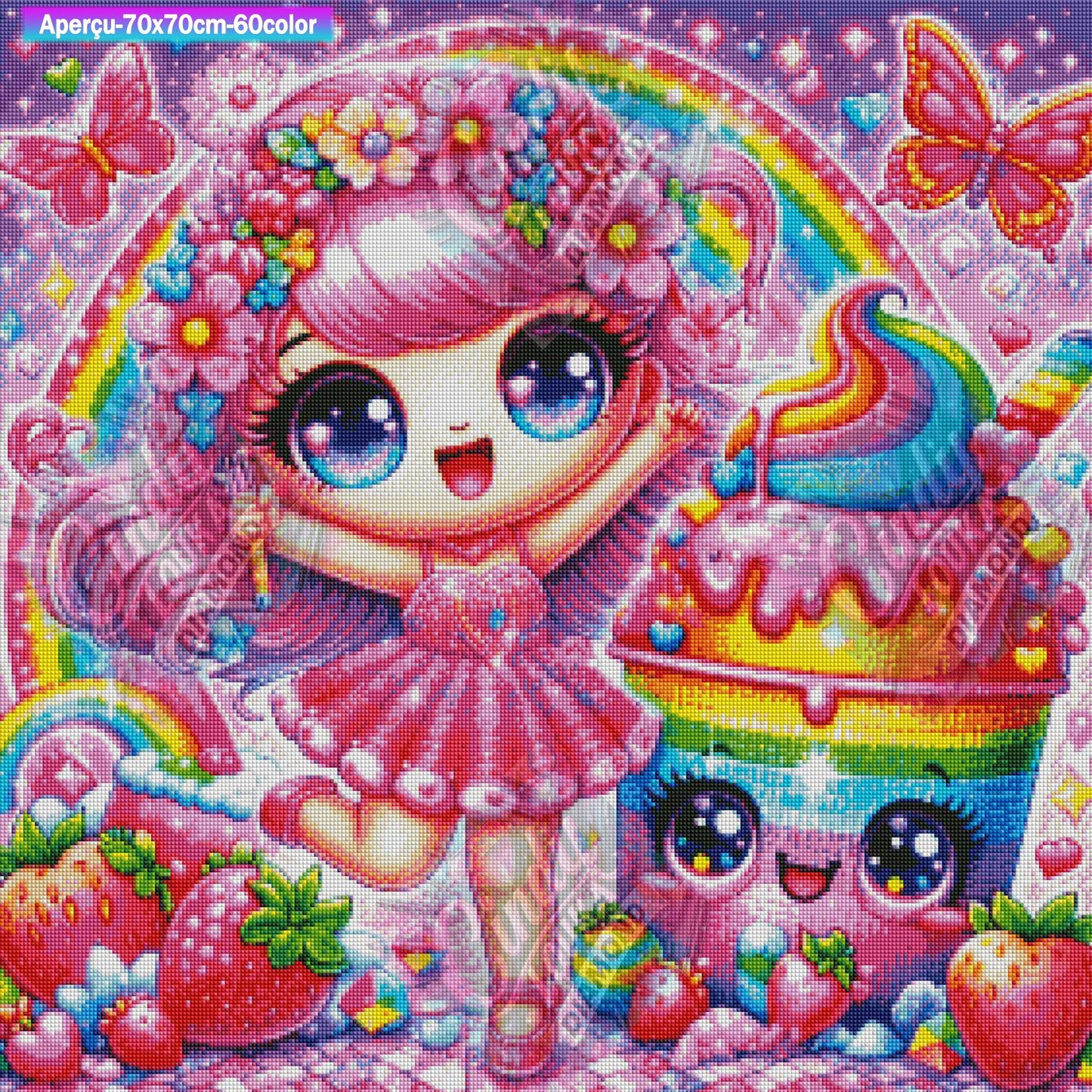 Rêve Fruité 70x70 cm