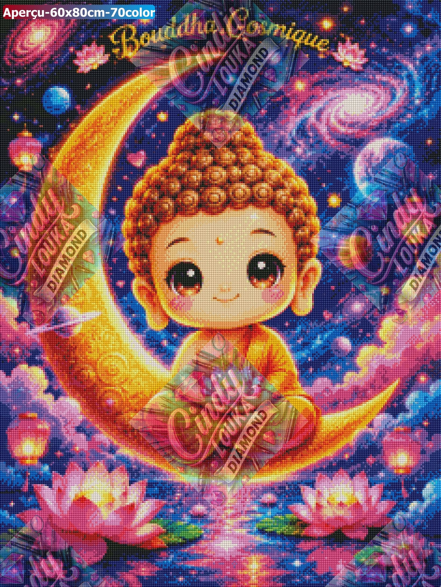 Bouddha Cosmique 60x80 cm