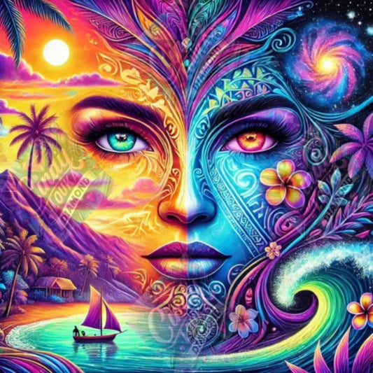 Beauté Polynésienne 70x70 cm