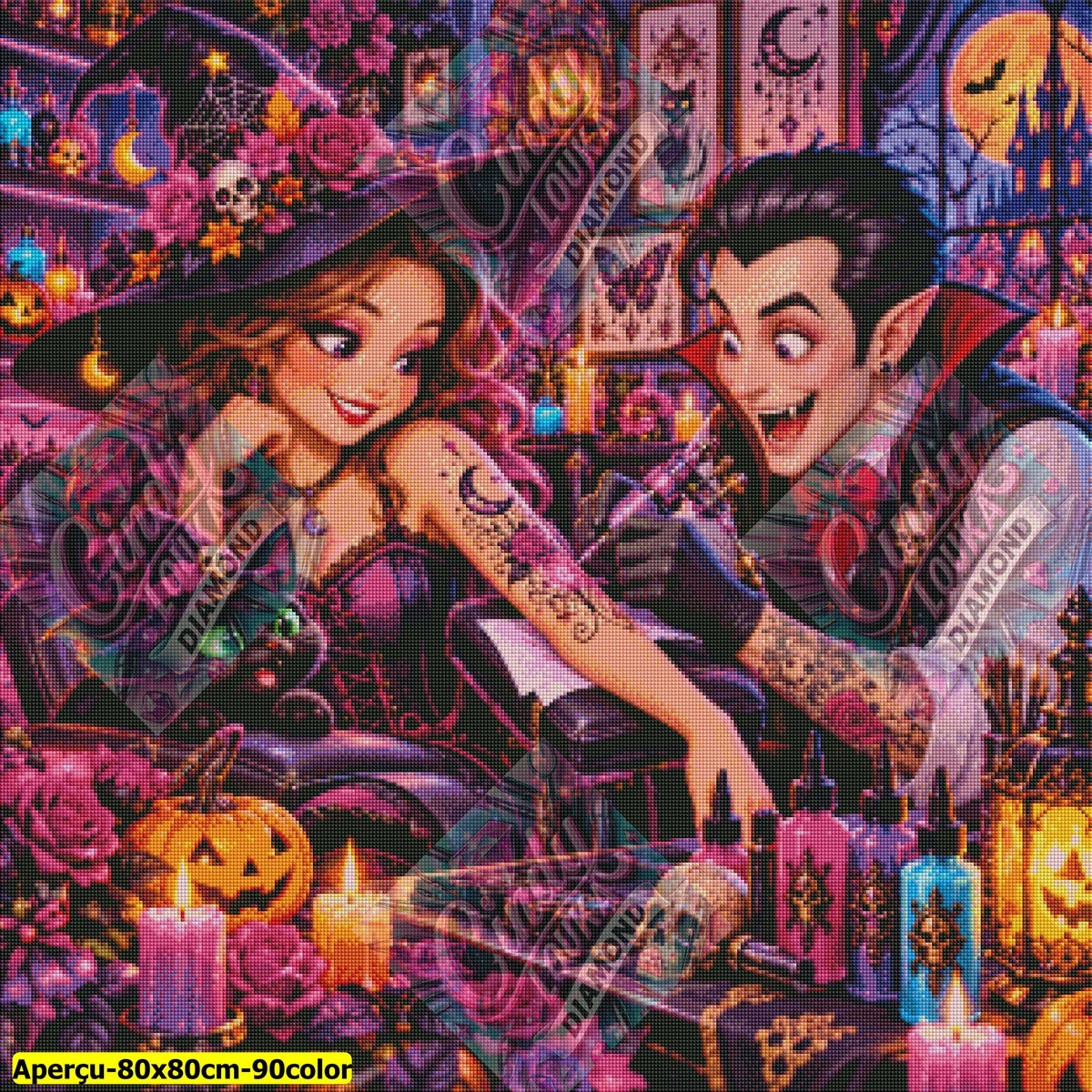 Sous l’Aiguille du Vampire 80x80 cm