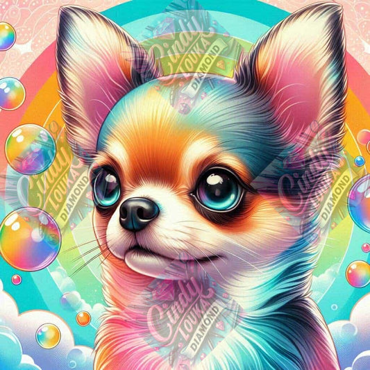 Chihuahua rêveur 50x50 cm