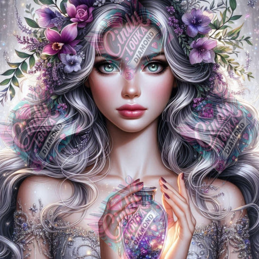 La Détentrice du Flacon Sacré 70x70 cm