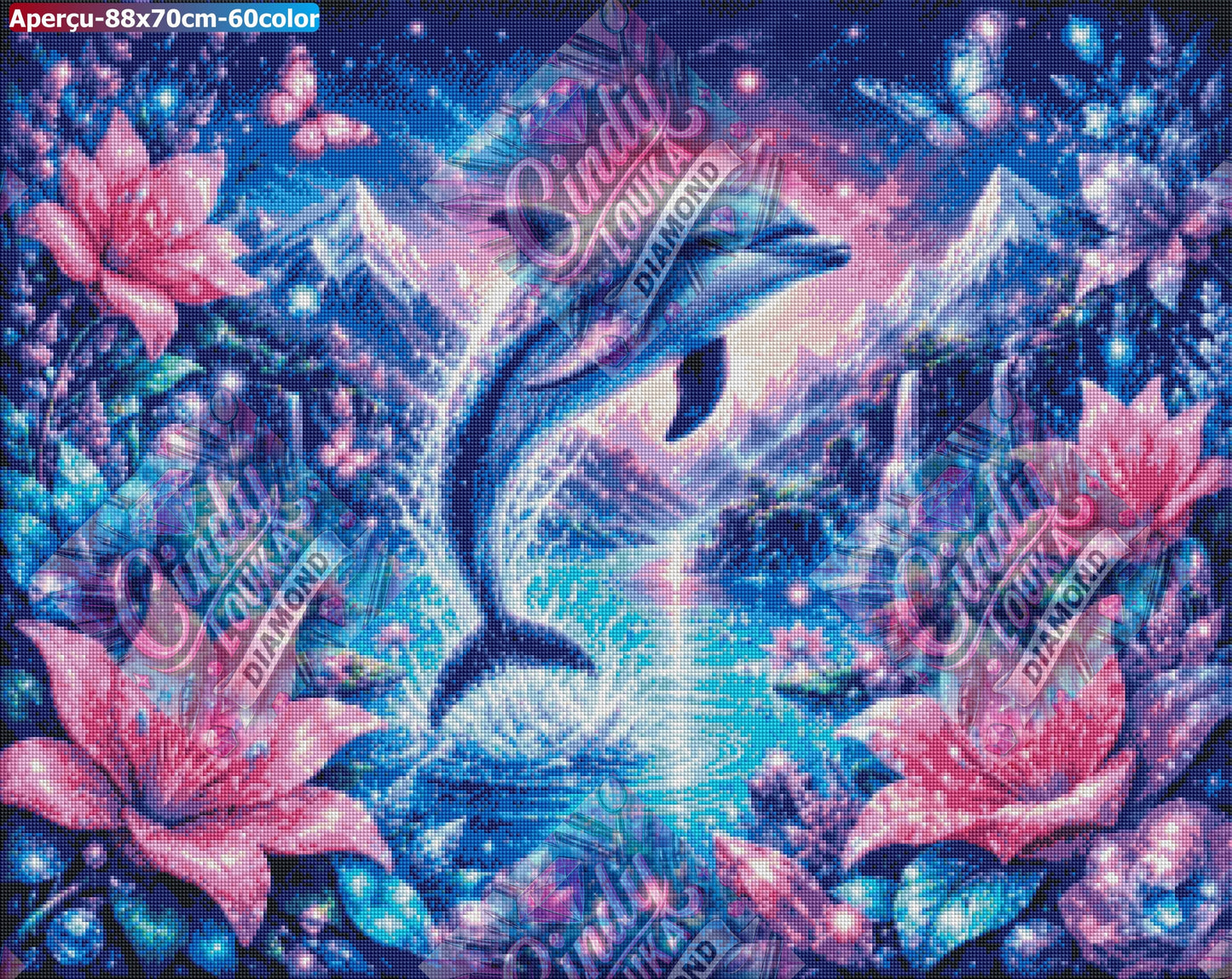 Le Joyau du Lagon Mystique 88x70 cm