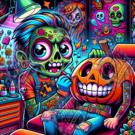 Zombie Tattoo Club 50x50 cm