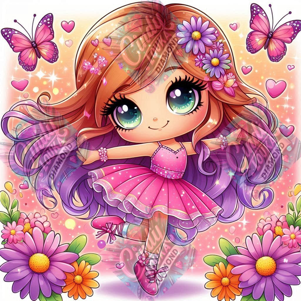 Petite Danseuse des Fleurs 60x60 cm