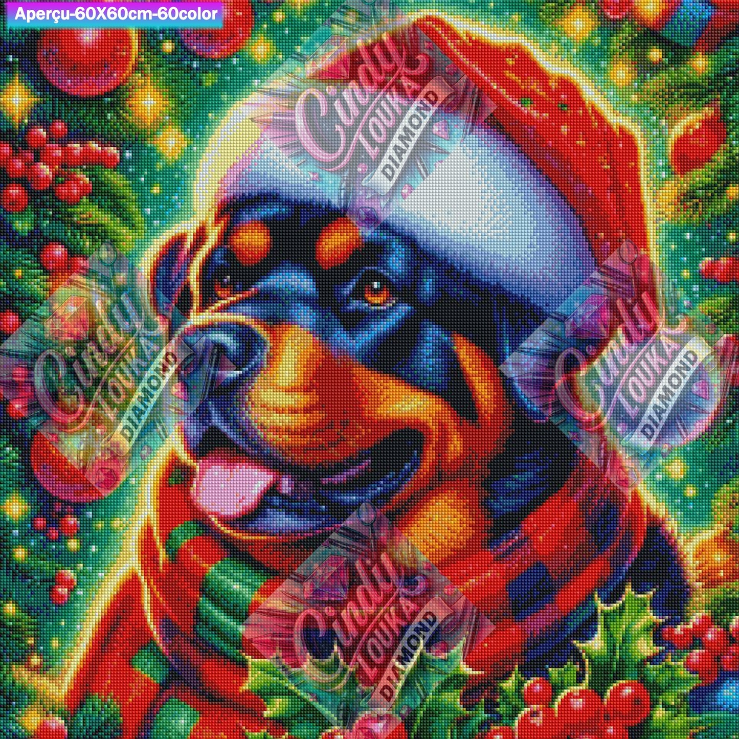 Noël au Regard Tendre 60x60 cm